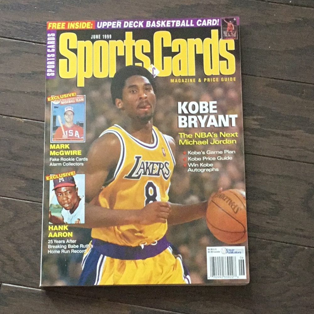 Kobe Bryant - Sports cards magazine - June 1999 Edition
